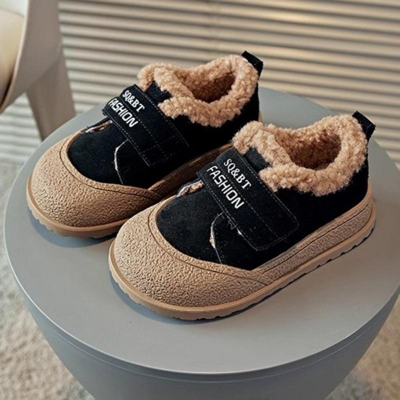Pantofi Copii Stil Nou Iarnă Cald Talpă Moale Casual Pantofi cu Blană Trendy Versatil Îmbrăcăminte Exterioară Antiderapant Pantofi din Bumbac Zapatos De Niña