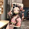 Nezuko Kamado Demon Slayer Phone Case For iphone 17 Pro Max Air 16 15 14 13 Pro Max 15 16 Pro 15Plus Shell