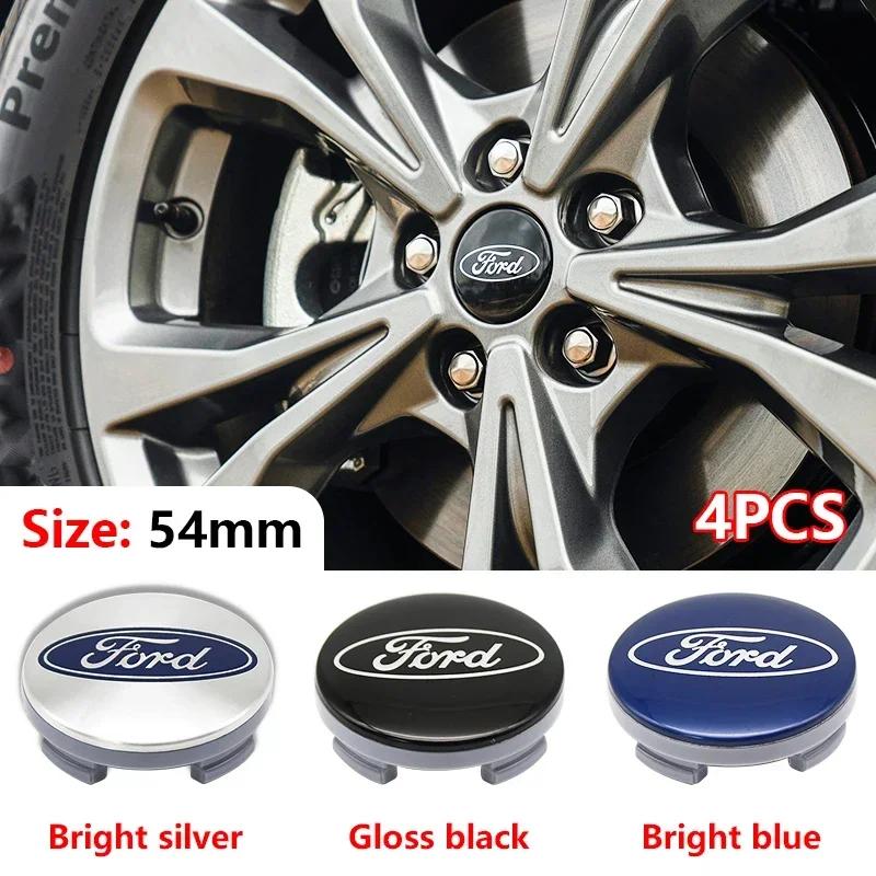 Nuevo Pegatina de Coche 2026 2025 Caliente Ford 54mm Emblema de Coche Tapacubos Original Emblema de Rueda Para Ford Focus MK2 Fiesta Mondeo She