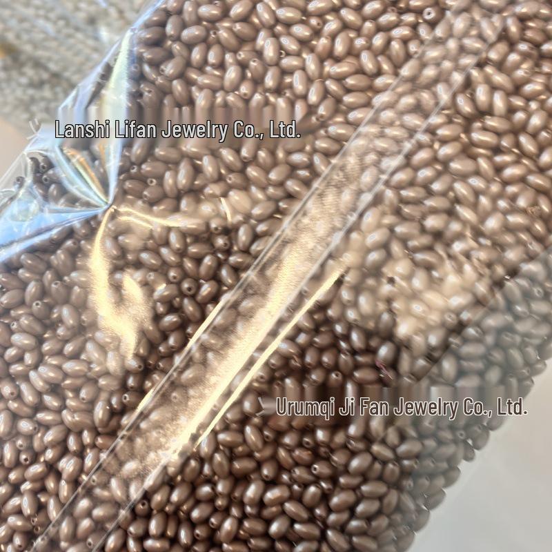 4x6mm Autumn/Winter Oval Rice Beads for DIY Jewelry Making