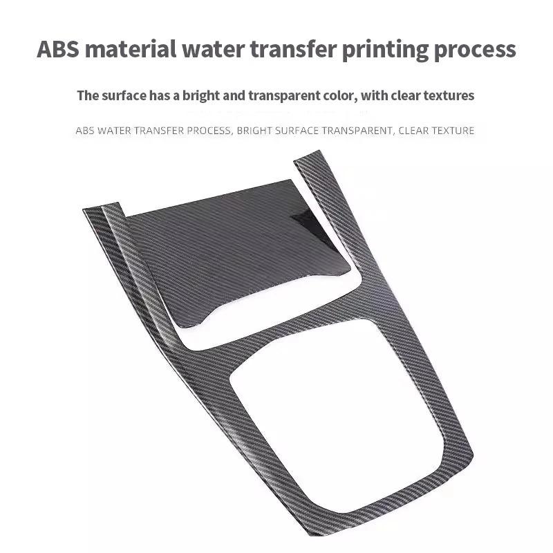 Voor BMW X5 G05 X7 G07 -2026 ABS Koolstofvezel Versnellingspook Frame Bekerhouder Versnellingspookpaneel Covers Trim Interieur Auto Accessoires