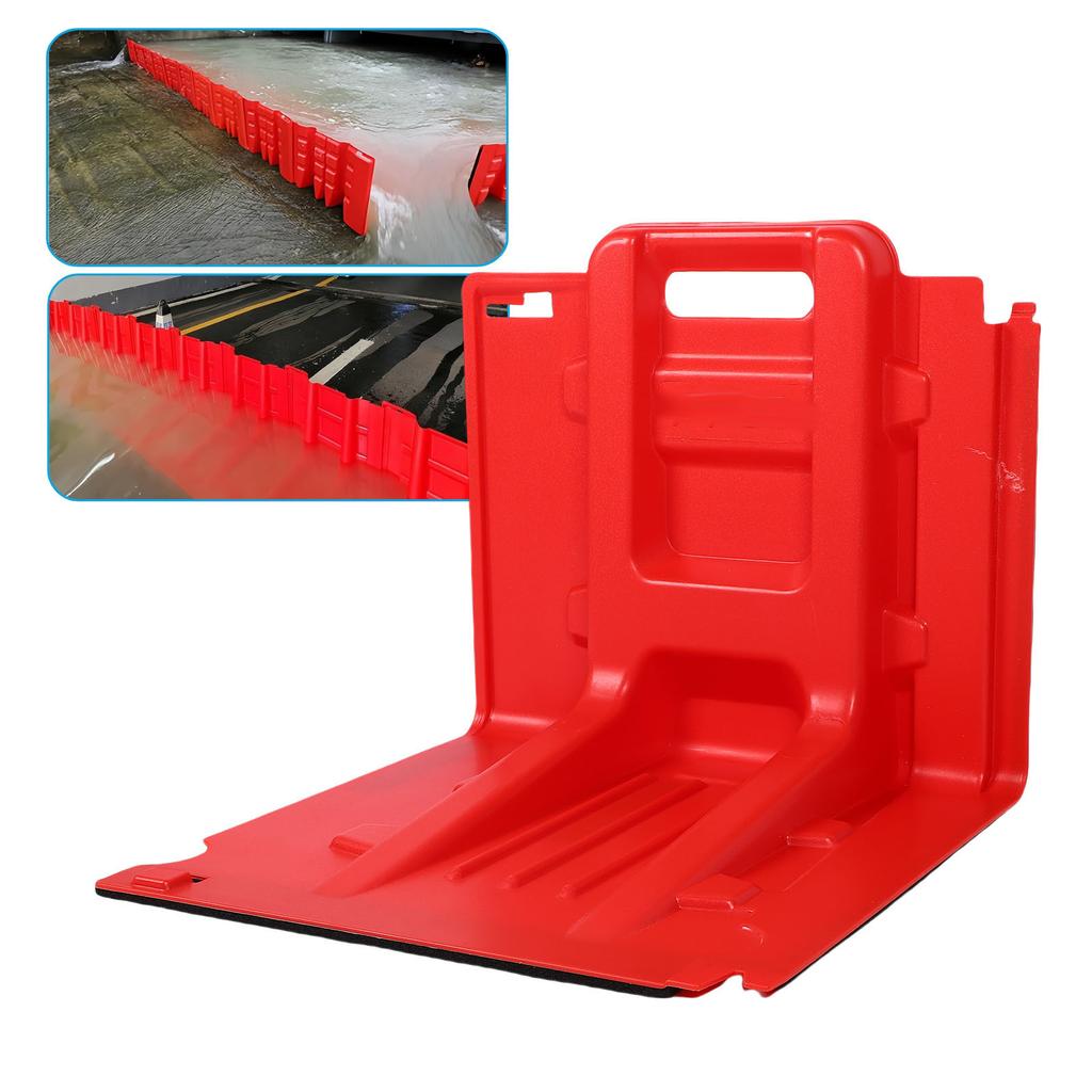 L Shaped Baffle Flood Barrier ABS Reusable Multifunctional Emergency Flood Box Wall for Garage Basement