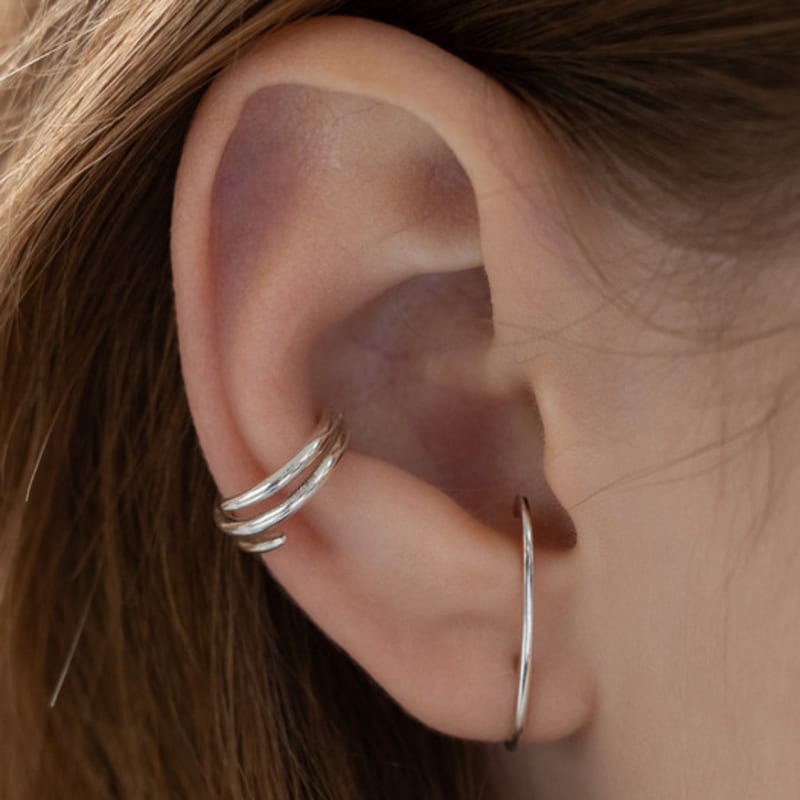 Tatiana (925 Silver) Spiral Ear Cuff EC3191
