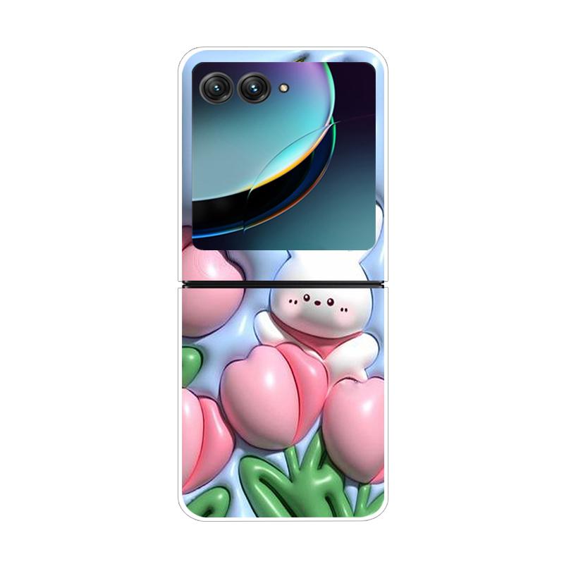 Dla Motorola Razr 40 50 Ultra 5G Przezroczyste Etui Razr40 Razr4 Twardy PC Przezroczysty Tylny Pokrowiec na Telefon Dla Motorola Razr+ Etui