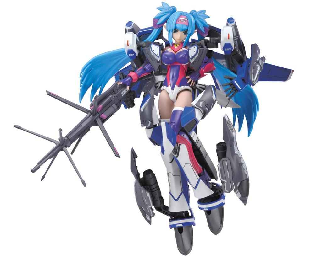 AOSHIMA VFG Macross Frontier Super Messiah Clan Clan Height 155mm plastic model VF-25G approx. Color-coded MC-07