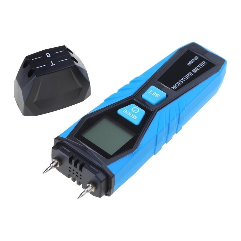 Digital Moisture Detector Meter Tester Temperature & Humidity Testing Water Leak Detector Moisture Tester Pin