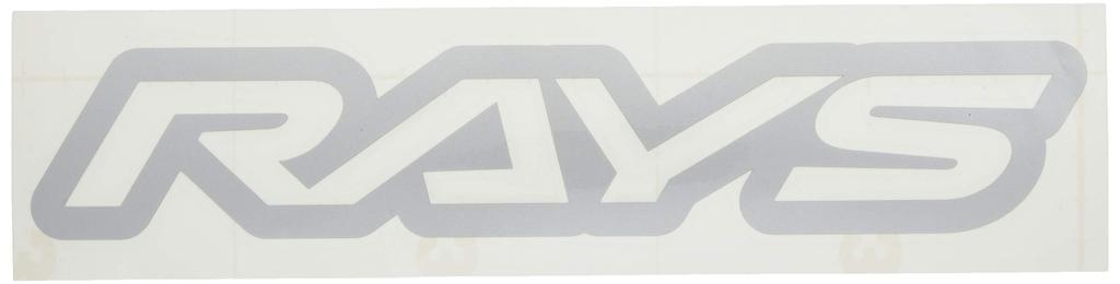 RAYS LOGO Sticker W250mm Cutout Letters SL 74040200003SL [RAYS] (Silver) No.17