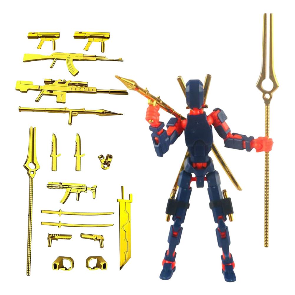 13 Multi-Jointed Action Figures Full Body Mechanical Movable Toy Action Figure Dummy Desk Decoration for Game Lovers