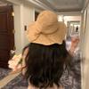 Hat Female Summer Small Fresh Crochet Straw Hat Versatile Foldable Sun Hat Seaside Vacation Beach Sun Hat