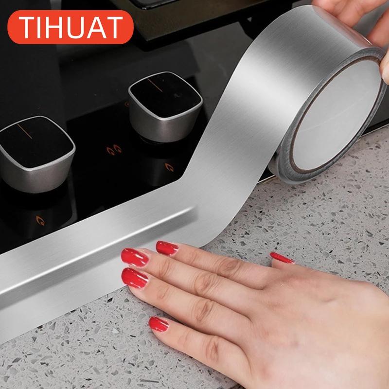 

Водонепроникна наклейка для раковини Захист від цвілі Стрічка для стільниці Теплоізоляційна Алюмінієва фольга Кухонні Аксесуари для ванної кімнати 3cm*5m