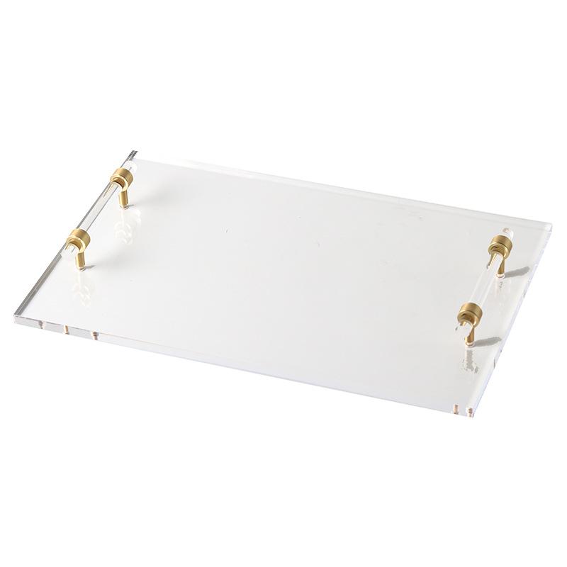 

Легкий роскошный прозрачный акриловый поднос, модель комнаты, гостиной, дома, высококачественный поднос для украшений, украшения, поднос для закусок