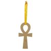 Wandbehang aus Holz, lasergeschnitten: Ankh-Kreuz, Unvollendet