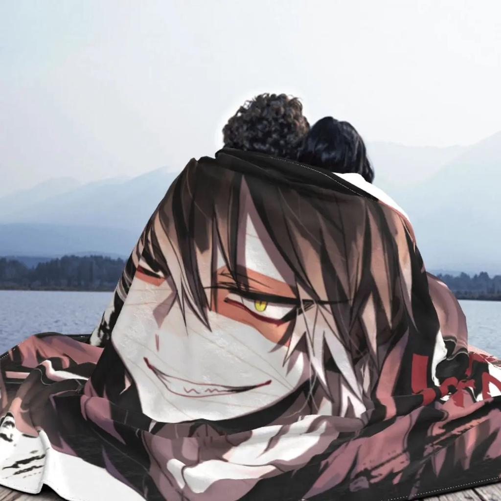 Angels Of Death Isaac Blankets Fleece Textile Decor Satsuriku No Tenshi Anime Soft Throw Blanket for Bedding Bedroom Bedspread