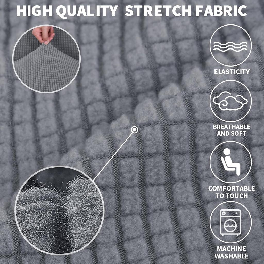 Stretch Couch Covers 1/1/1/1Seater Cushion Couch Jacquard Sofa Slipcovers Washable Sofa Covers Furniture Protector for Kids Pets