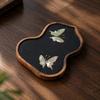Walnut Wood Tea Tray Wooden Dry Brewing Sturdy Elegant for Tabletop