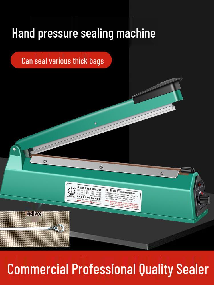 Compact Hand-Press Heat Sealing Machine for Plastic Bags and Film Cutting