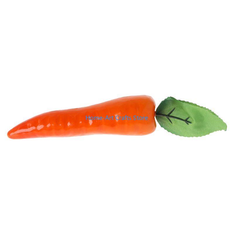 Y3NA Artificial Carrot Simulation Fake Vegetable Photo Props Home Kitchen