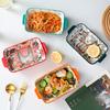 Creative Cute Cartoon Ceramic Binaural Baking Pan Restaurant Household Microwave Oven Cheese Baked Rice Plate Vegetable Plate Western Food Baking Bowl