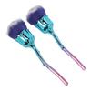 2pcs Nail Dust Brush Cleaning Rose Handle Nail Art Dust Brush for Makeup Powder Blusher