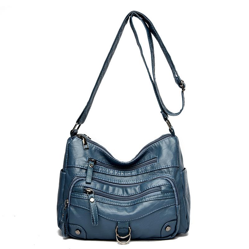 Multi-pocket Commuting Class Women's Bag Soft Leather Bag One-shoulder Crossbody Bag Women's Backpack Tote Bag Women's Bag