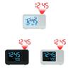 Minimalist Lcd Table Clock With Calendar And Alarm For Living Room Use