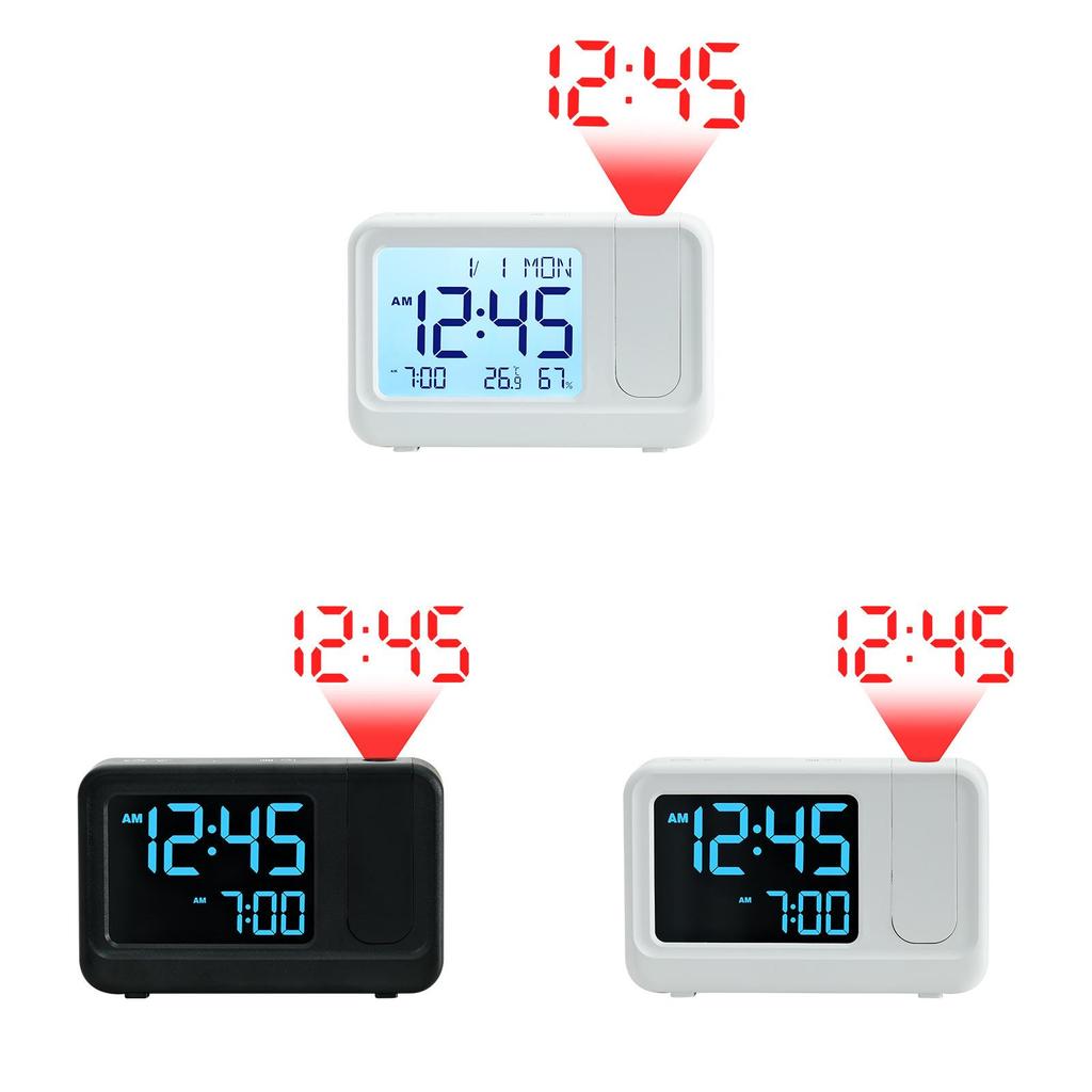 Minimalist Lcd Table Clock With Calendar And Alarm For Living Room Use