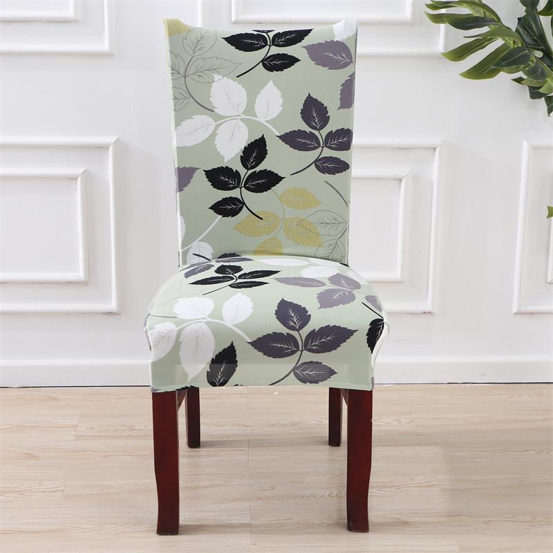 1Pc Elastic Dining Chair Cover Geometric Slipcovers Chair Case Stretch Seat Cover For Wedding El Banquet Living Room