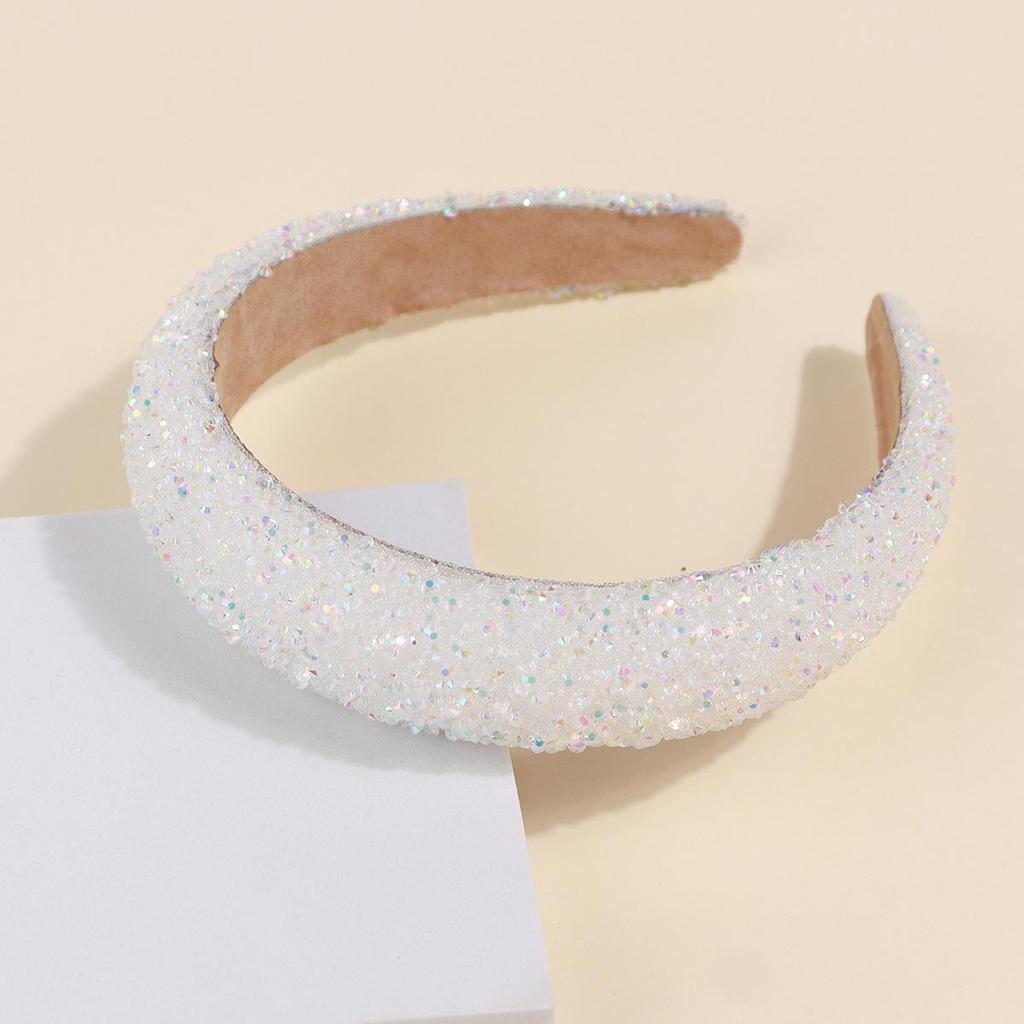 Shiny Pearl & Diamond Headband for Ladies - European & American Style