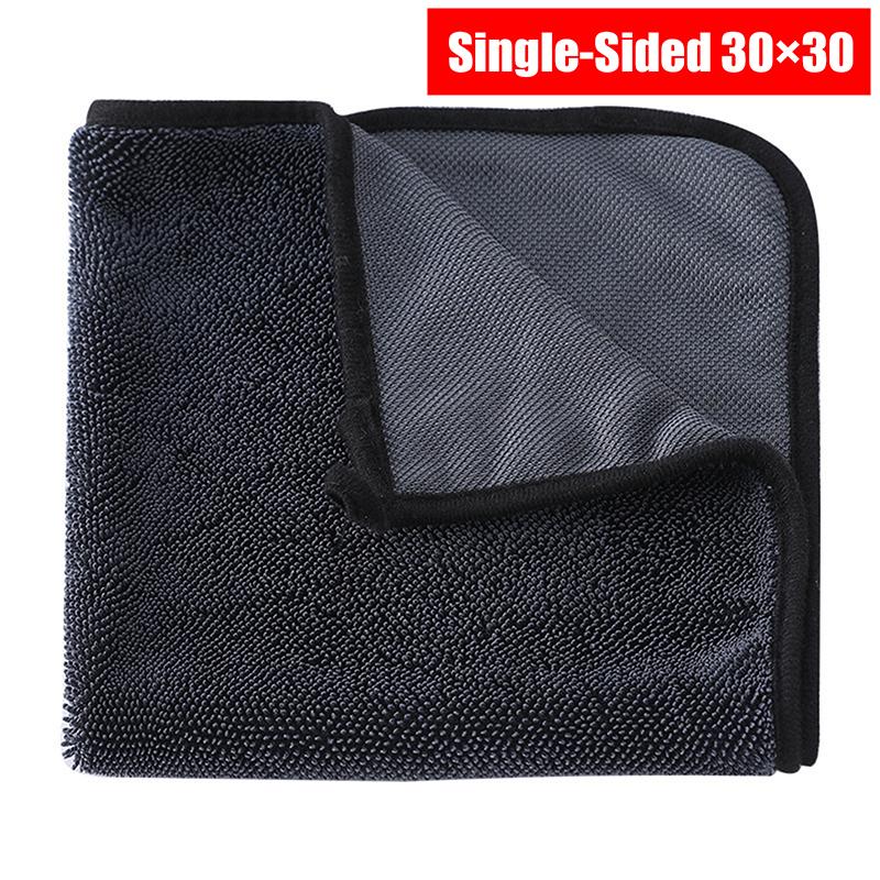 

Полотенце для мытья автомобиля из микрофибры одностороннее/двустороннее, сверхвпитывающее, салфетка для мытья автомобиля, чистящее и сушащее полотенце, инструмент для чистки автомобиля Single 30x30