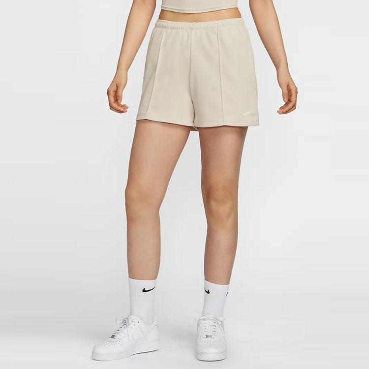 New Nike Sportswear Chill Terry Casual Shorts Women's Light Redwood Umber HF6941-104