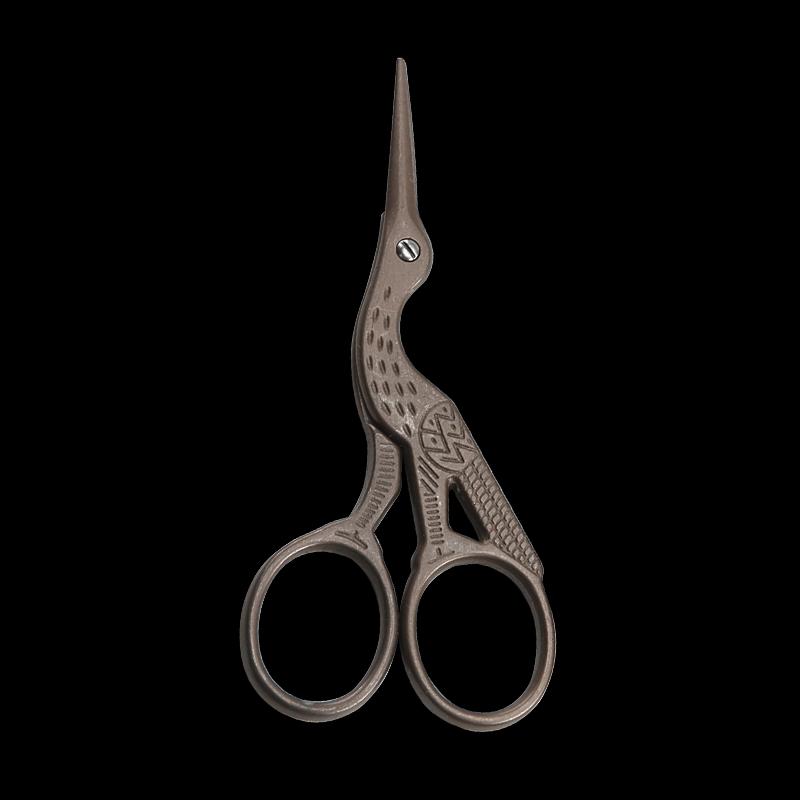 Creative Golden Crane Retro Titanium Scissors for Cross Stitch and Tea Art