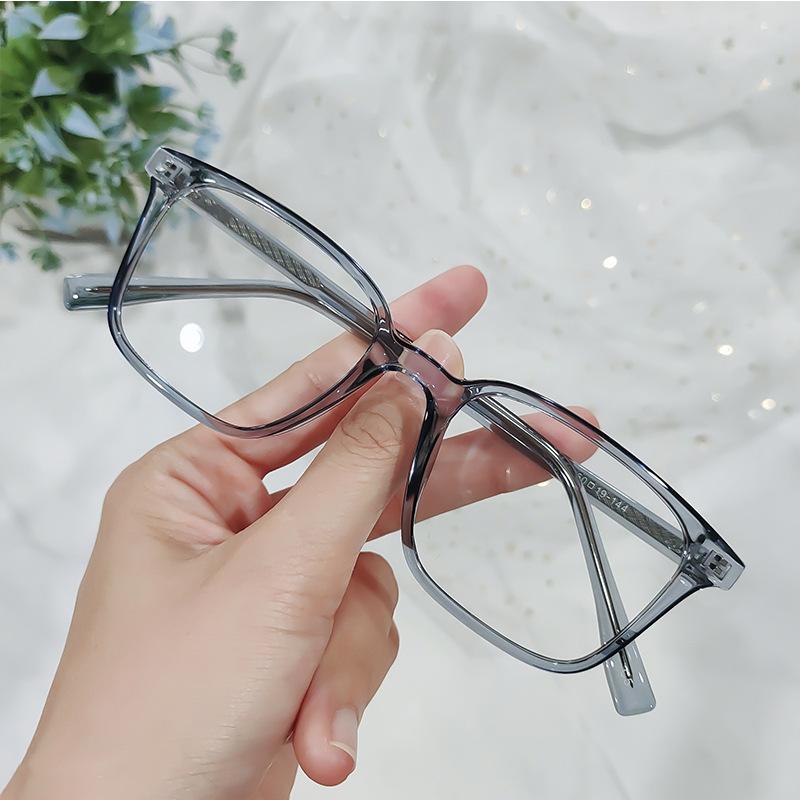 Kann mit Myopie Quadratisch Klassisch Flachspiegel Blaulichtschutz Einfach Dekorativ Kleiner Rahmen TR90 Einsatz Brillenrahmen Ultraleicht