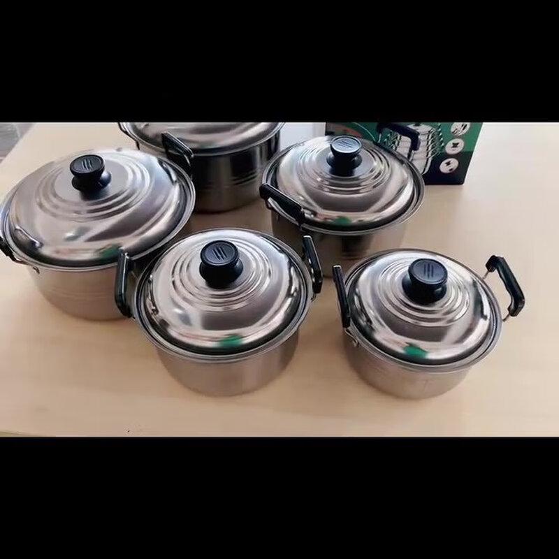 Lilang Stainless Steel Cookware Set with Steamer Inserts