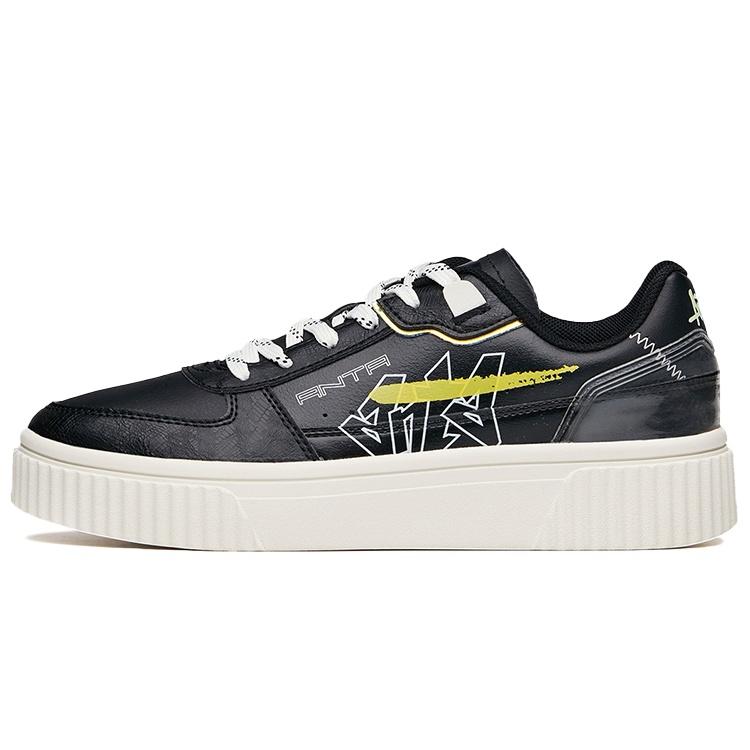 (WMNS) ANTA Life Series Sneakers  Graffiti Black Yellow  Women s 122028064-2 EU 39