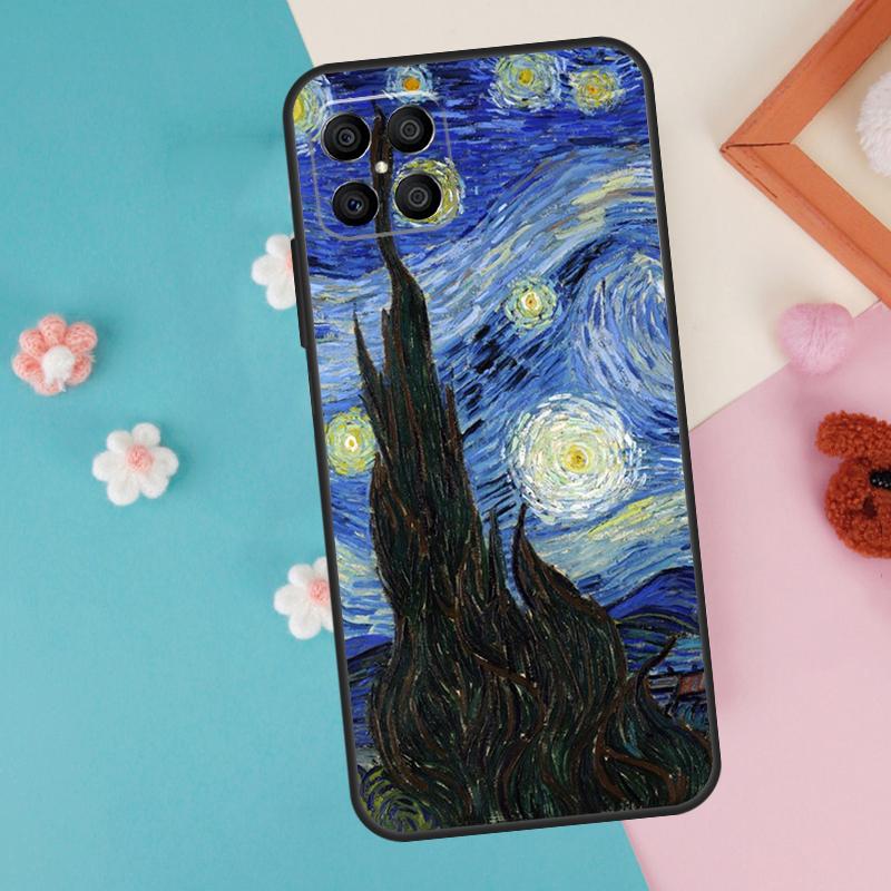 

Чехол Звездная ночь Ван Гога для Honor Magic 7 Lite 5 6 Pro Honor X9a X8a X8 X9 X8b X9c X9b 50 70 90 200 Lite Чехол Honor X9c