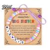Child-friendly Jewelry Sister Friendship Bracelet Adjustable Beaded Bohemian Colorful Polymer