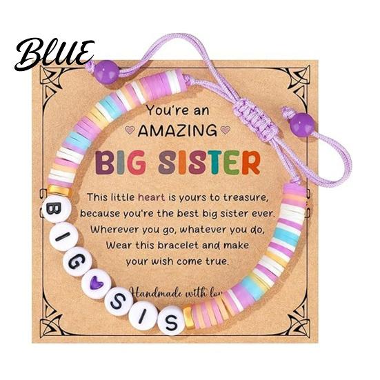 Child-friendly Jewelry Sister Friendship Bracelet Adjustable Beaded Bohemian Colorful Polymer