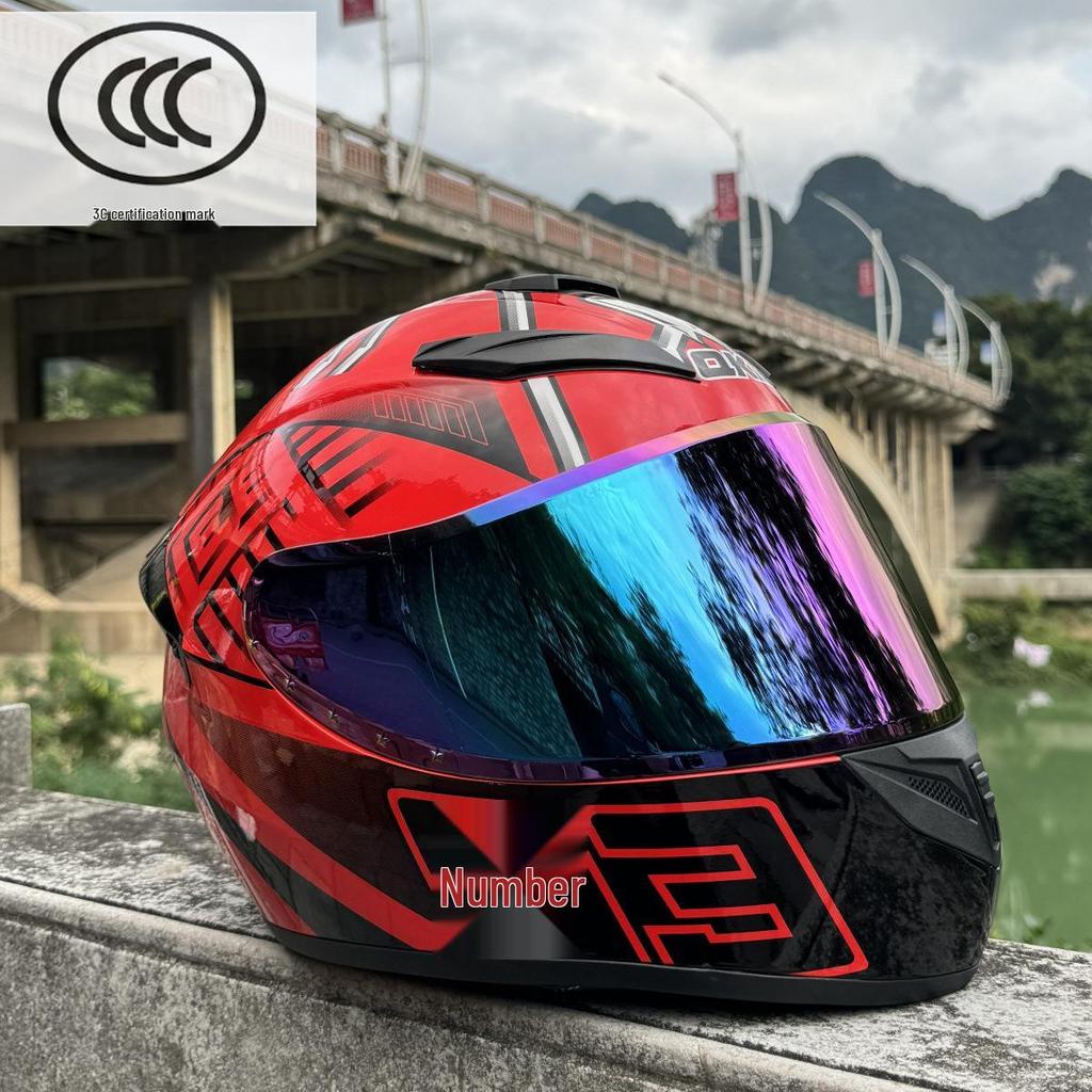 3C Certified Bluetooth All-Season Windproof Full Face Motorcycle/Scooter Helmet for Couples