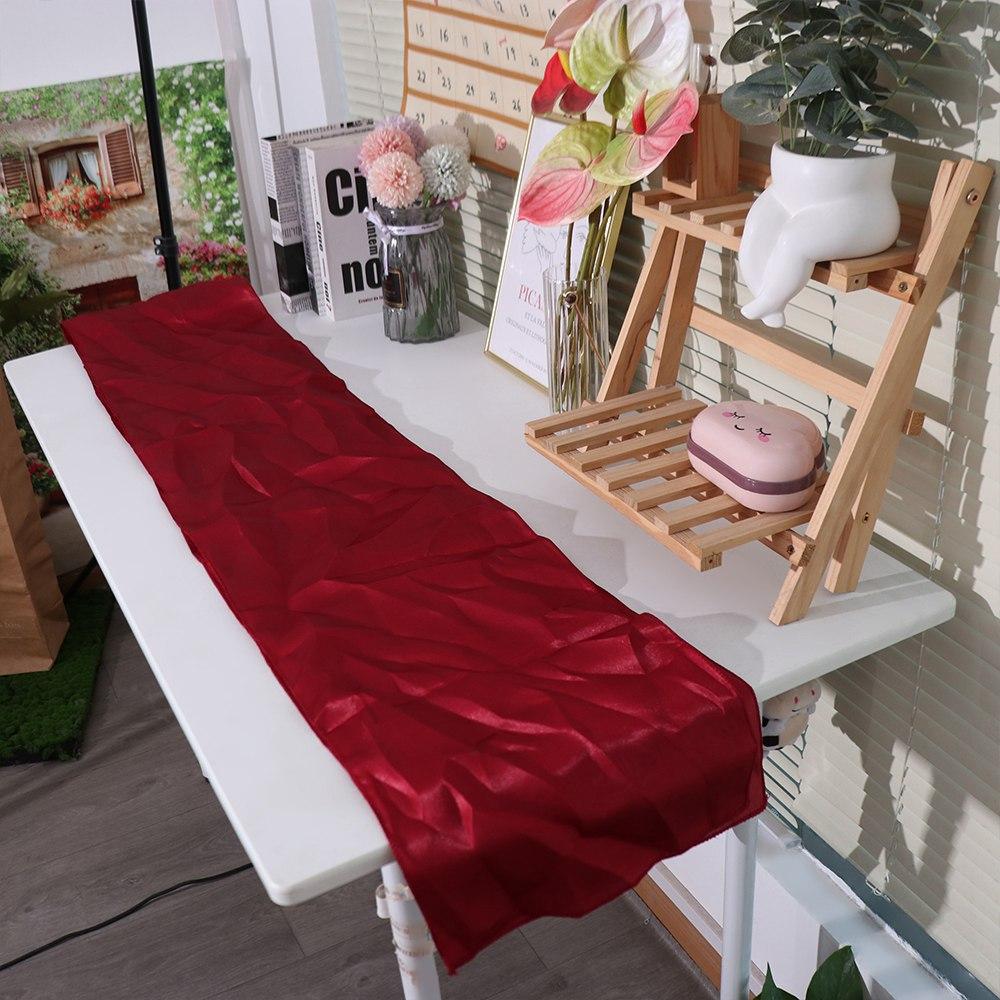 Party Supply Satin Table Runner Smooth Tablecloth Luxury Table Cover  Wedding