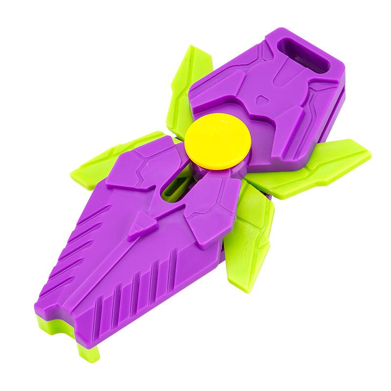 Unicorn Carrot Shield Gravity Knife & Fidget Spinner Toy for Kids