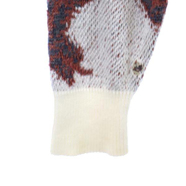 Santa Fe Linen Blend Overall Handle Long Sleeve Knit Lightweight Sweater Men's Used