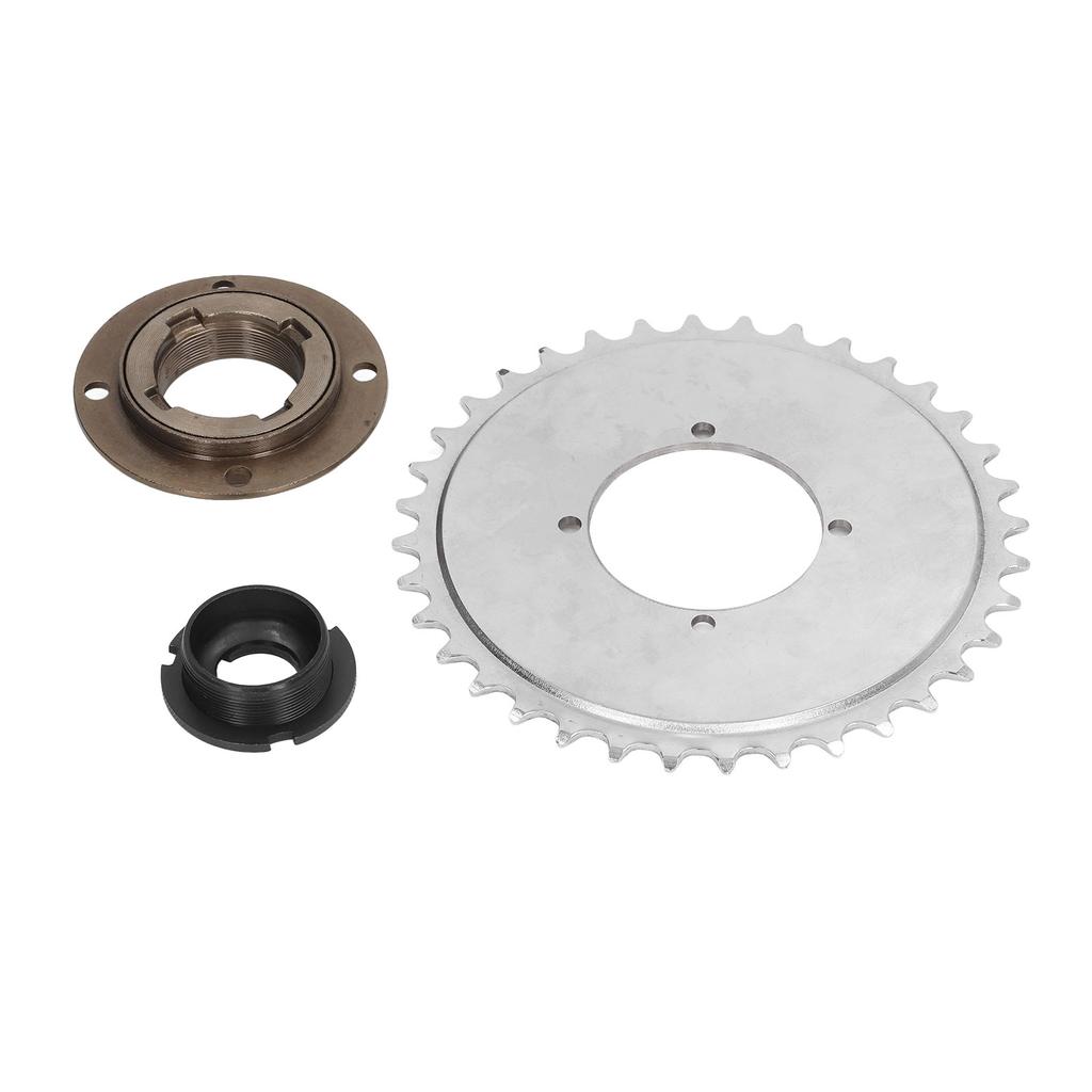 32T Bicycle Sprocket with 4 Holes for 410 Chain Steel Bike Modified Sprocket Flywheel Adapter Connector Kit