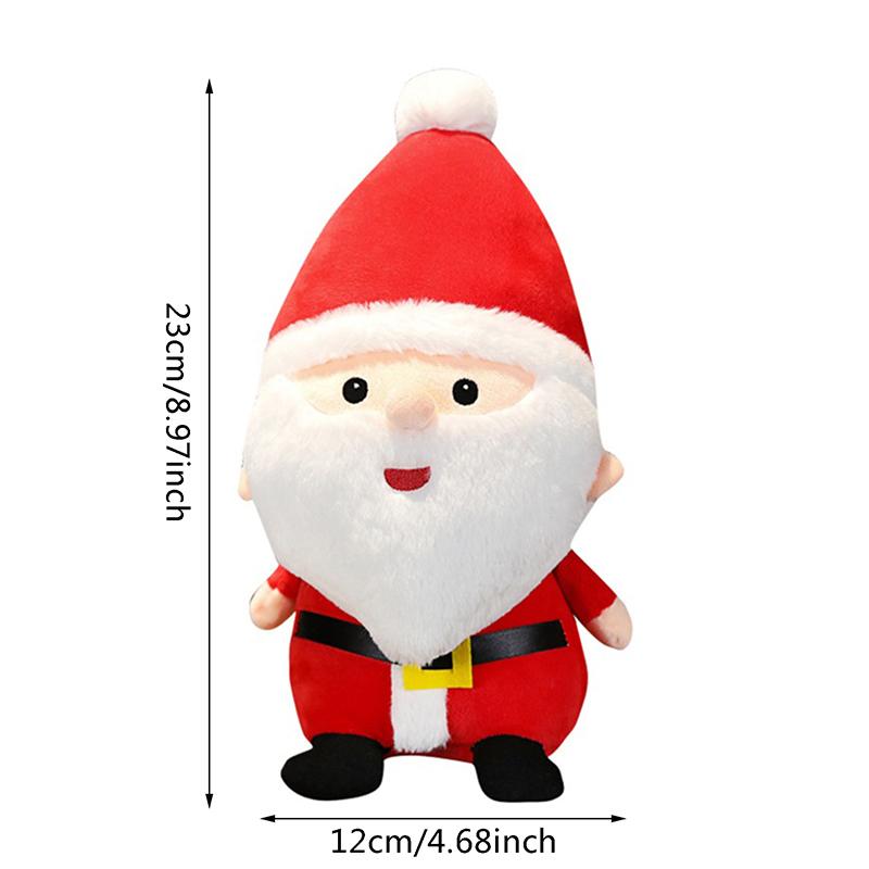 Christmas Santa Claus Snowman Dolls 2025 New Year Ornament Plush Toys Decoration Merry Christmas Party Decoration Gifts