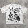 Nato Per Attardarsi Costretto A Bloccare Gatto Kitten Divertente Y2K Maglietta Gatto Meme Shirt Gatti Sciocchi Tee Maglietta Anni 2000 Magliette Ironiche Regalo Gatto