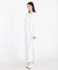 Row To Row Wrd047 Bio-Washed Fine Cotton Oversized Shirt Dress (White)