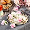 6-2PCS Artificial Flower Napkin Rings Rose Napkin Ring Serviette Buckles Holder Table Decoration Wedding Valentine's Day Party