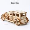 3D Ury Wooden Puzzle Retro Vintage Car Classic Nostalgic Movies Vehicle Assembly Model Diy Decoration Gift Toys For Kids Adults