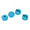 4Pcs 12mm Hex Wheel Hubs Nuts Aluminum Alloy High Accuracy RC Wheel Hex Hubs Drive Adapter for 110