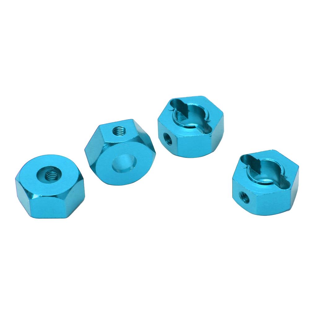 4Pcs 12mm Hex Wheel Hubs Nuts Aluminum Alloy High Accuracy RC Wheel Hex Hubs Drive Adapter for 110