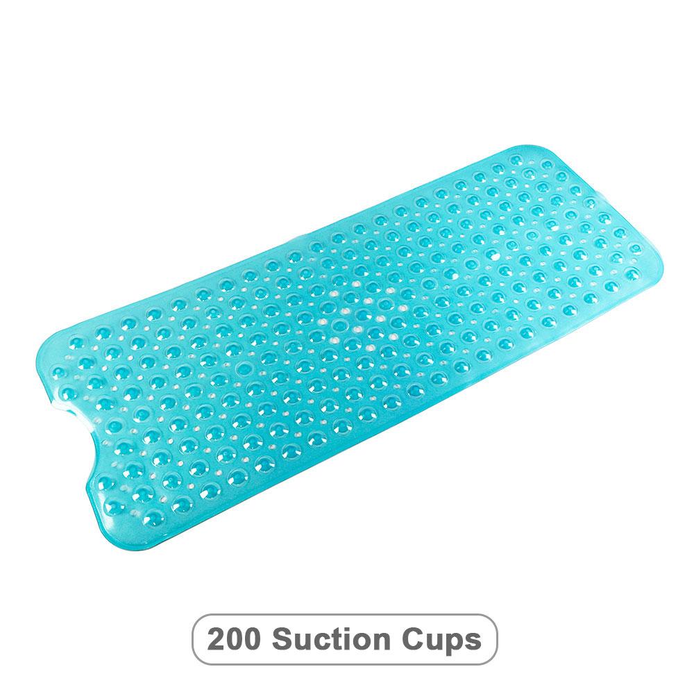 Silicone World PVC Anti-skid Bath Mats Soft Shower Bathroom Massage Mat Suction Cup Non-slip Bathtub Carpet 40x100cm Floor Mat